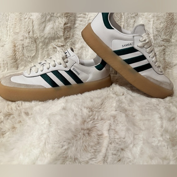 Adidas women’s sambae size 7 collegiate green platform - Picture 2 of 8